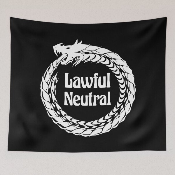 Item preview, Lawful Neutral Alignment Tabletop RPG Vintage Retro designed and sold by WPahat.