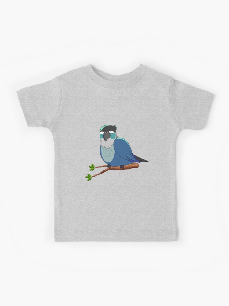 Jaiden animations funny eyes cute flying bird, parrot watching you funny   Kids T-Shirt for Sale by SGS