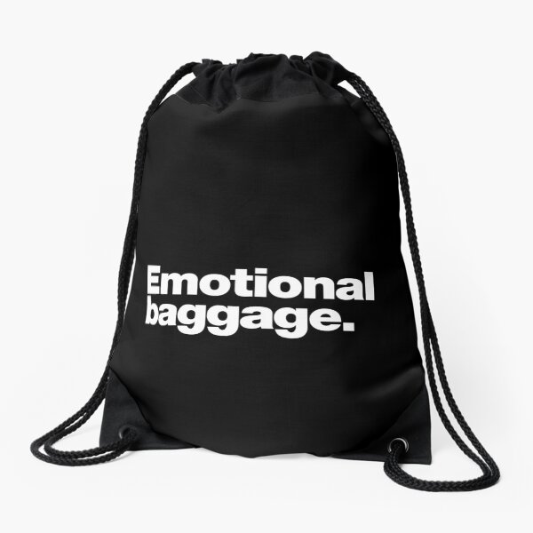 Emotional baggage. Drawstring Bag