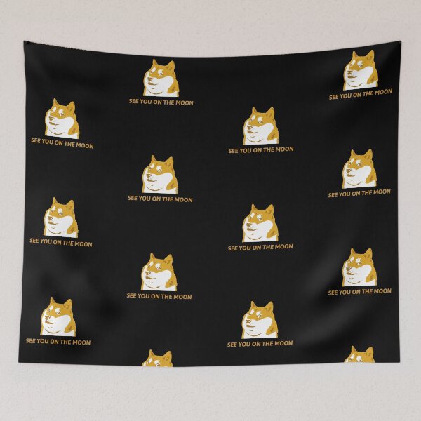 Item preview, See You On The Moon Dogecoin designed and sold by FitFabFunny.