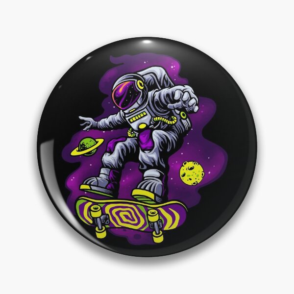 Item preview, Trippy Astronaut Skating designed and sold by ozumdesigns.