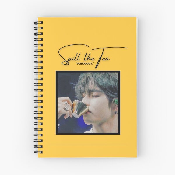 Item preview, BTS - Taehyung Notebook "Spill the tea"  designed and sold by KpopArea.