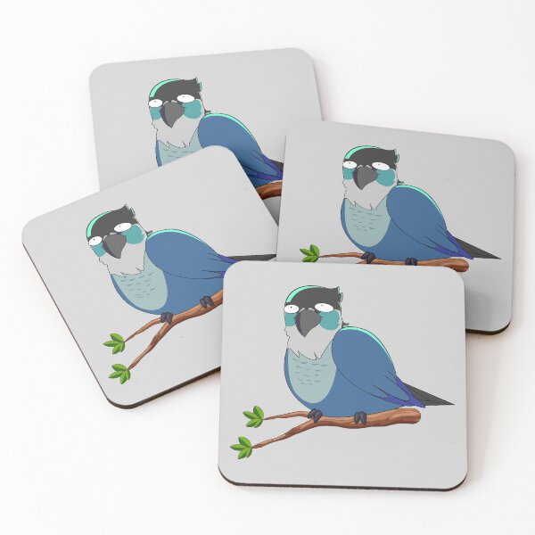 Item preview, Jaiden animations cute funny eyes bird on a leaf, parrot watching you funny  designed and sold by SGS-.