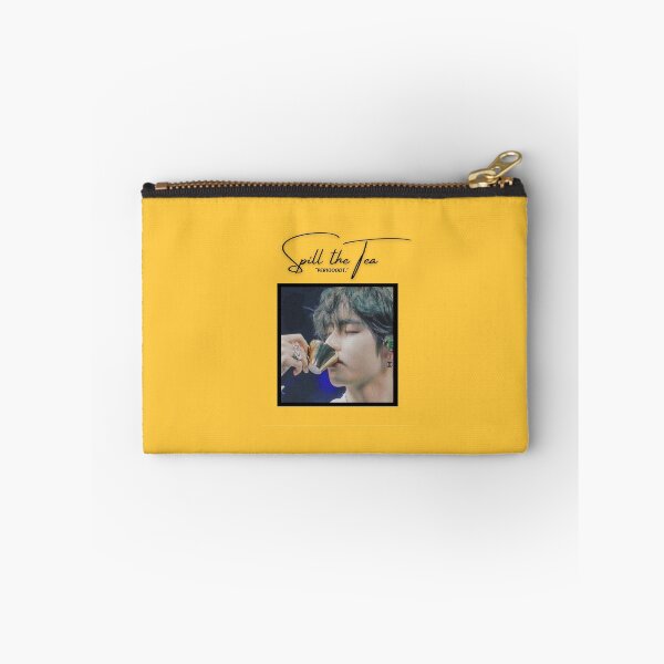 Item preview, BTS - Yellow Coque and skin adhésive iPad Taehyung "Spill the tea"  designed and sold by KpopArea.