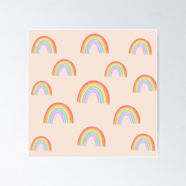 Item preview, Peachy Rainbows -  designed and sold by Vidxhi.