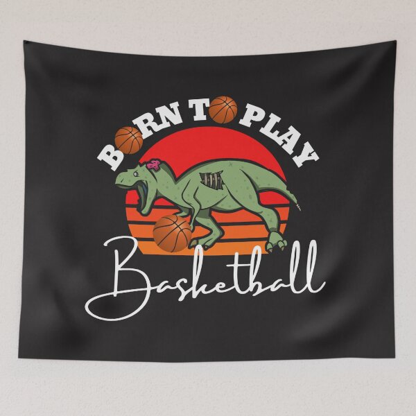 Item preview, Born to play basketball T-Rex (Distressed) designed and sold by UnboundFull.