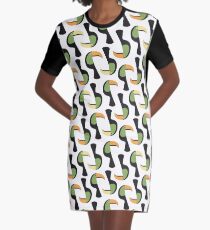 Toucans Graphic T-Shirt Dress
