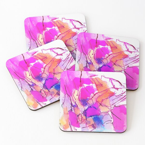 Item preview, Summer Pink Abstract  designed and sold by Sukhpal Grewal Ethnic Art.