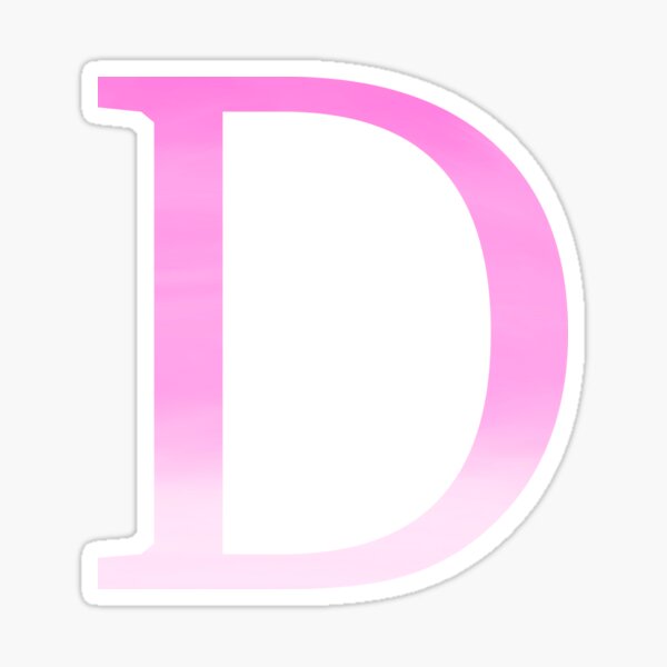 Pink Letter S Sticker for Sale by TheMonogramShop