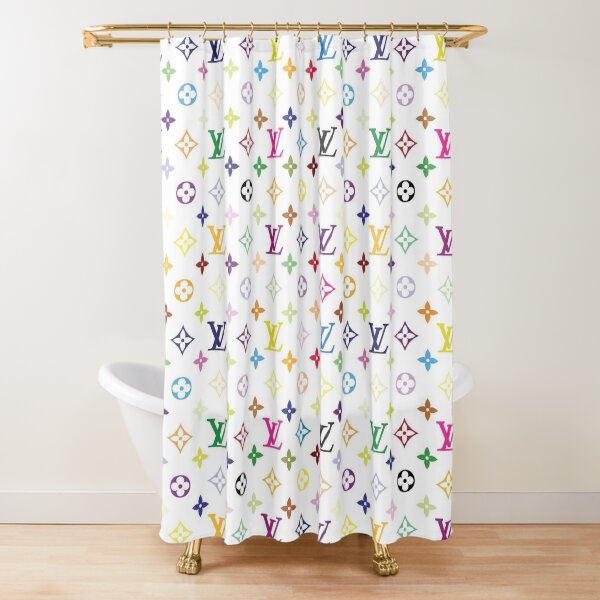 Louis V Pattern Shower Curtain