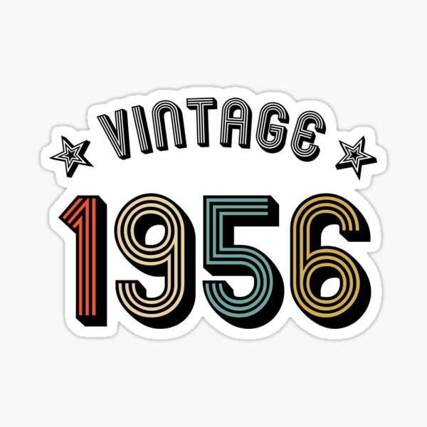Item preview, 1956 vintage retro vintage year of birth birthday designed and sold by GeogDesigns.