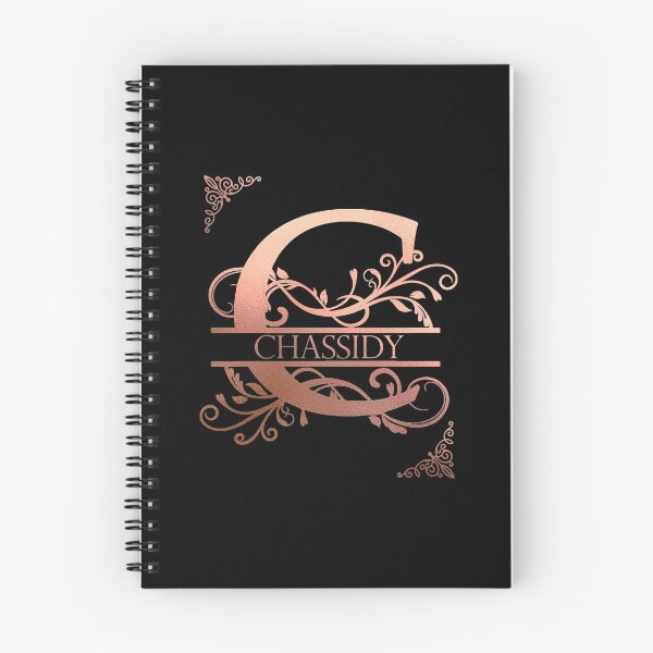 Aperçu de l'œuvre Chassidy Personalized Name Gifts with Beautiful Rose Gold Monogram Letter C. Simply Best Gift Ideas for Chassidy créée et vendue par ArteSquare.
