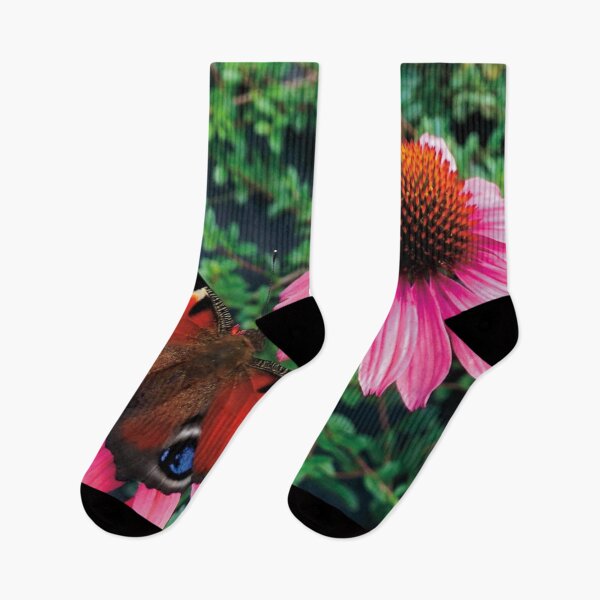 Item preview, Peacock Butterfly with pink flowers  designed and sold by Siakula.