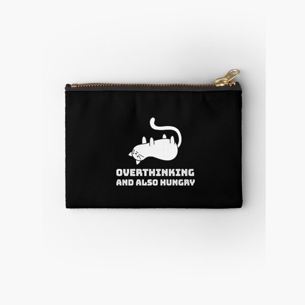 Item preview, Overthinking and Also Hungry designed and sold by FitFabFunny.