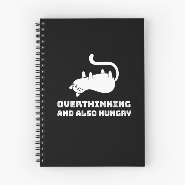 Item preview, Overthinking and Also Hungry designed and sold by FitFabFunny.