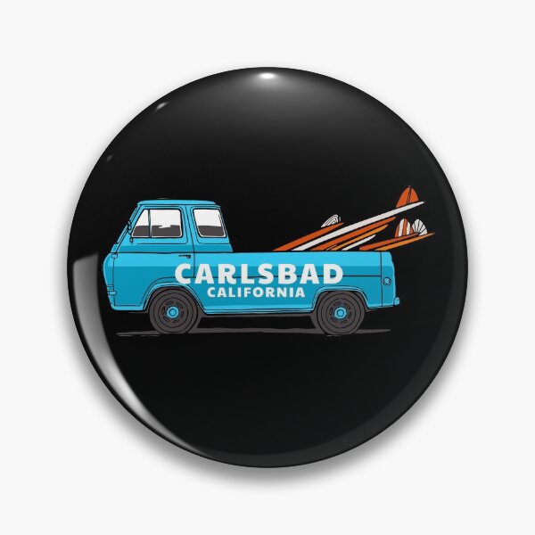 Item preview, Carlsbad California - Surfing Wave Surfboards in a Pickup Truck Surfer Design designed and sold by palmettodigital.