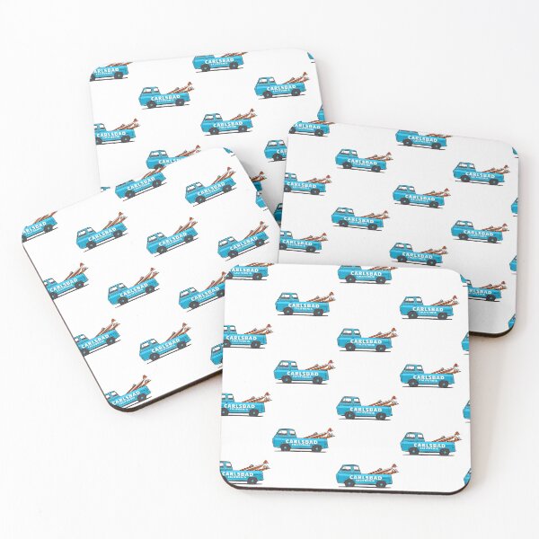 Item preview, Carlsbad California - Surfing Wave Surfboards in a Pickup Truck Surfer Design designed and sold by palmettodigital.
