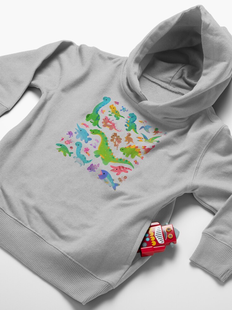 Thumbnail 4 of 5, Toddler Pullover Hoodie, Jurassic baby - pastel designed and sold by pikaole.