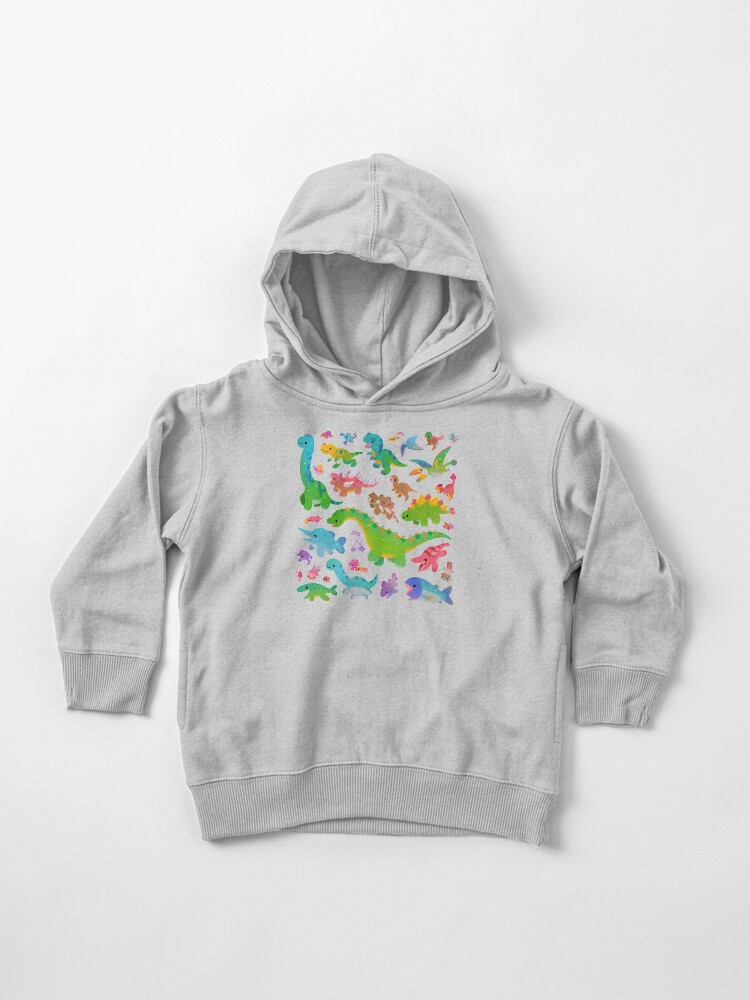 Toddler Pullover Hoodie, Jurassic baby - pastel designed and sold by pikaole