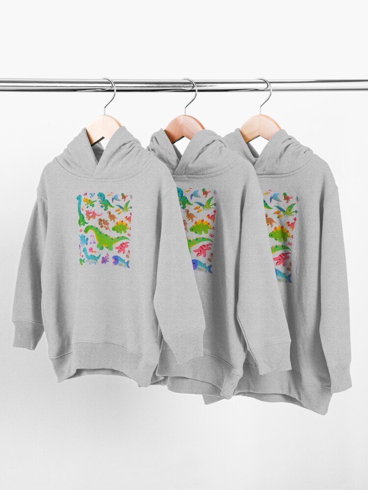 Toddler Pullover Hoodie, Jurassic baby - pastel designed and sold by pikaole