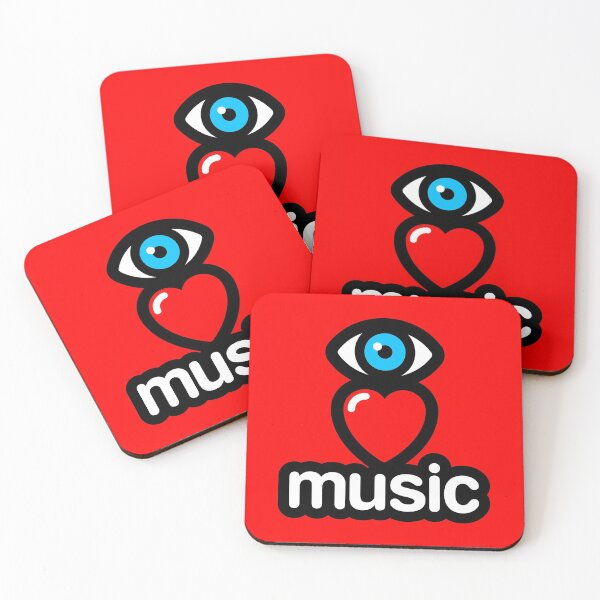 Artikelvorschau, Ich liebe Musik (rot - vertikal) entworfen und verkauft von MisterSquid.