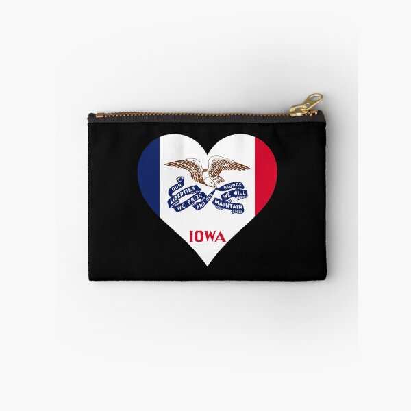 Item preview, Iowa flag, USA flag designed and sold by GeogDesigns.