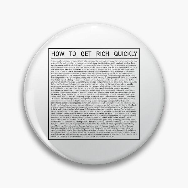 Item preview, Naval How To Get Rich Quickly  designed and sold by JamiePullThatUp.