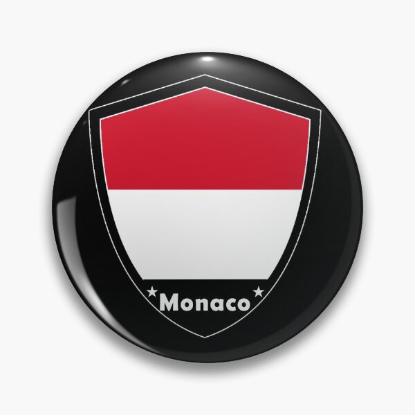 Item preview, Monaco Flag Badge designed and sold by Gina-Driada.