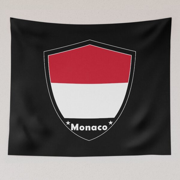 Artikelvorschau, Monaco-Flaggenabzeichen entworfen und verkauft von Gina-Driada.