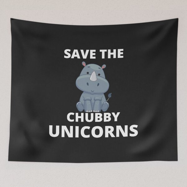 Item preview, SAVE THE CHUBBY UNICORNS - RHINO designed and sold by MohitJain1109.