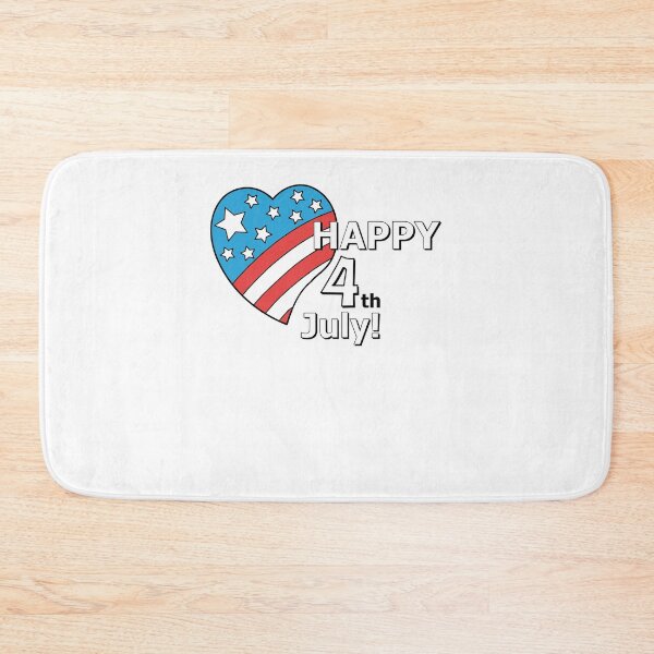 Item preview, Happy 4th of July American Heart Patriotic T-Shirt designed and sold by Pliskin-Design.