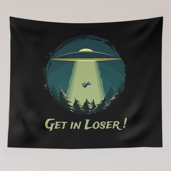 Item preview, Get In Loser Alien Abduction Conspiracy Theory Vintage Distressed designed and sold by Xeuno.