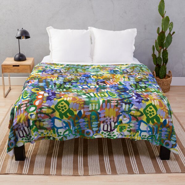 Item preview, Colourful modern abstract painting pattern designed and sold by EarthyPlanty.