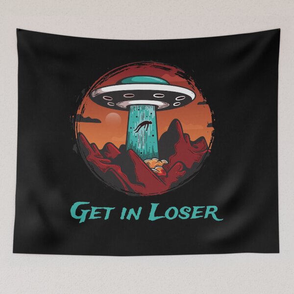 Item preview, Get In Loser Alien Abduction Mars Conspiracy Theory Vintage Distressed designed and sold by Xeuno.