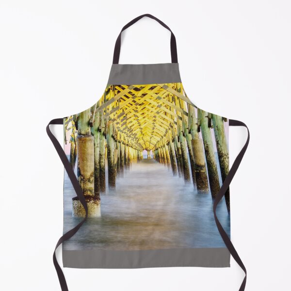 Item preview, Ghostly Waves Under Folly Beach Pier designed and sold by mljdwhite.