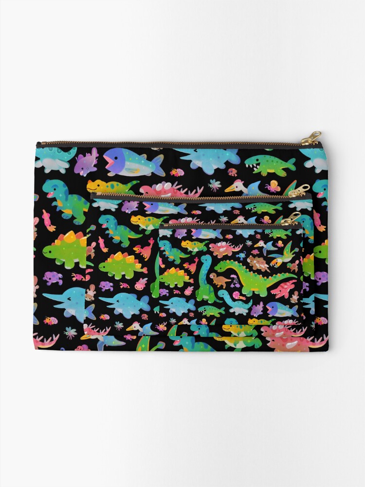 Alternate view of Jurassic baby - dark Zipper Pouch