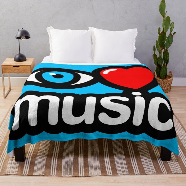 Artikelvorschau, Ich liebe Musik (blau) entworfen und verkauft von MisterSquid.