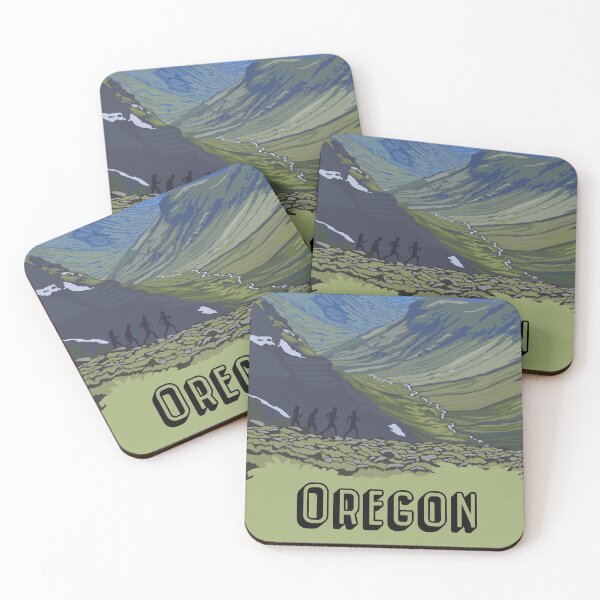 Item preview, vintage visit Oregon poster designed and sold by FloppyArts.