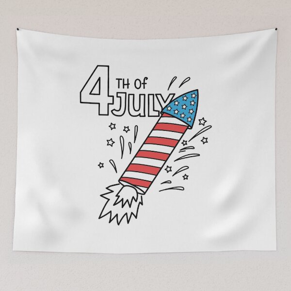 Item preview, 4th of July Fireworks Patriotic T-Shirt designed and sold by Pliskin-Design.