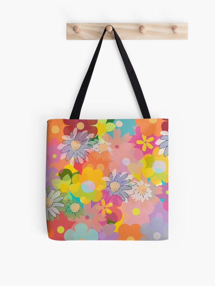Daisy Canvas Tote Bag Daisy Flower Bag Aesthetic Tote Y2K 