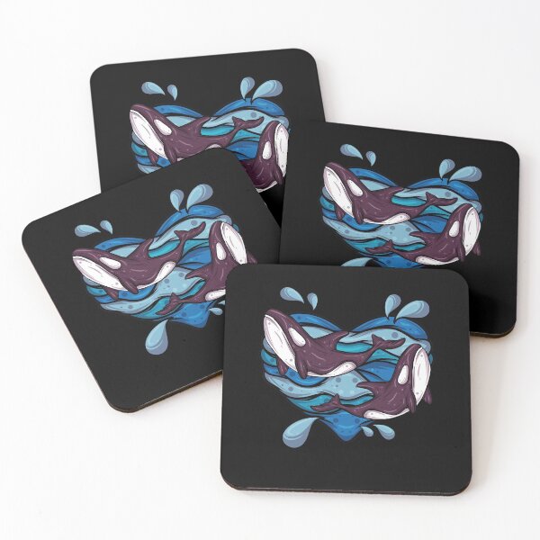 Item preview, Orca Heart Valentine's Day Couple Love Killer Whale Zookeeper Zoo designed and sold by DoSt-997.