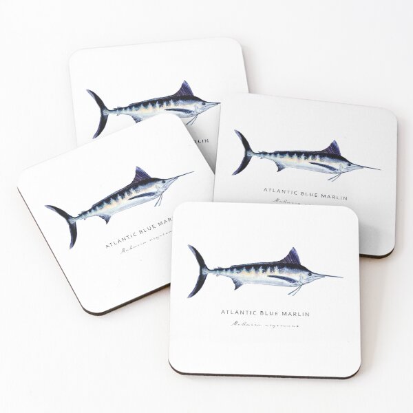Item preview, Atlantic Blue Marlin Watercolor Marine Wildlife #3 designed and sold by Melissa  MacMichael Art + Design.