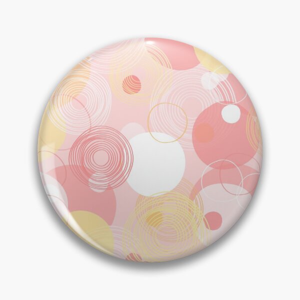 Item preview, Beautiful pink, white & yellow circle pattern. designed and sold by MJSemedo.