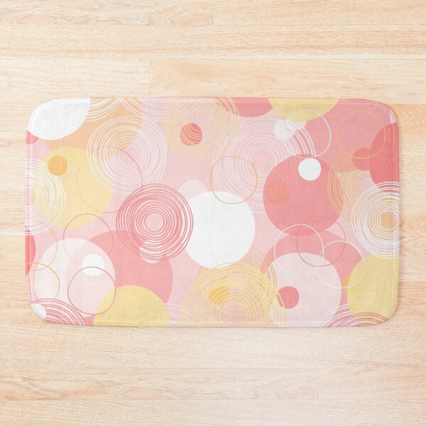 Item preview, Beautiful pink, white & yellow circle pattern. designed and sold by MJSemedo.