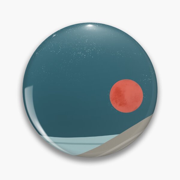 Item preview, The red moon in the night sky designed and sold by yuzudesign.