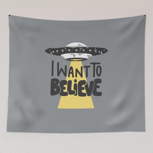 Item preview, I Want To Believe ,Alien Abduction Mars Conspiracy Theory Vintage Distressed designed and sold by Xeuno.