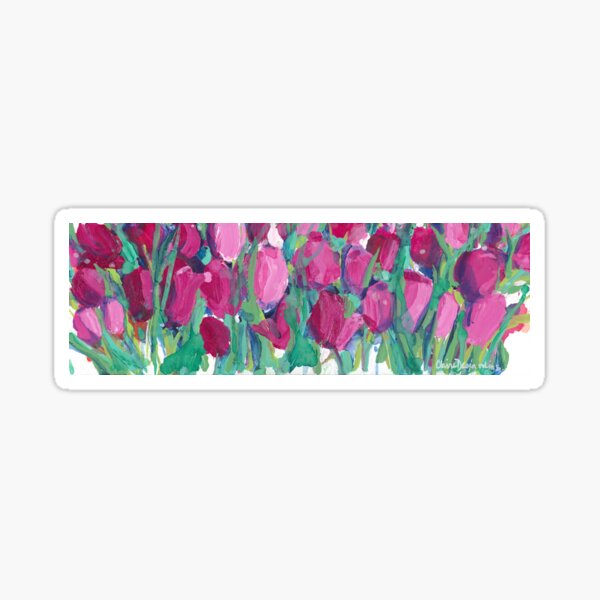 I See Tulips Sticker