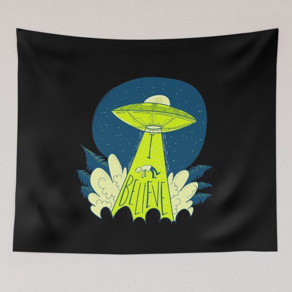 Item preview, I Believe , Alien Abduction Conspiracy Theory Vintage Distressed designed and sold by Xeuno.