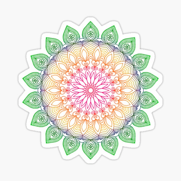 Colorful mandala Sticker