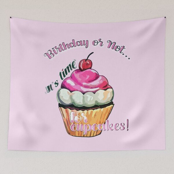Item preview, Sassy Un-Birthday Cupcake Time All-Over Print Kids of All Ages designed and sold by GrynszpanDezign.